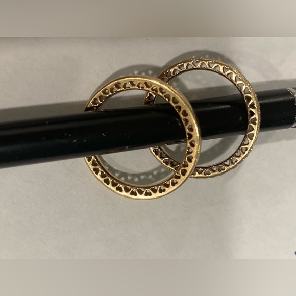 New 2 Pandora Rings 14k Solid Gold Size 7 Cubic Zirconia and Polished - Picture 5 of 6